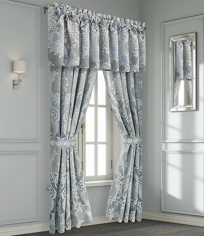 J. Queen New York Queensbury Grand-Scale Woven Jacquard Medallion Design Window Treatment