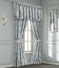 J. Queen New York Queensbury Grand-Scale Woven Jacquard Medallion Design Window Treatment