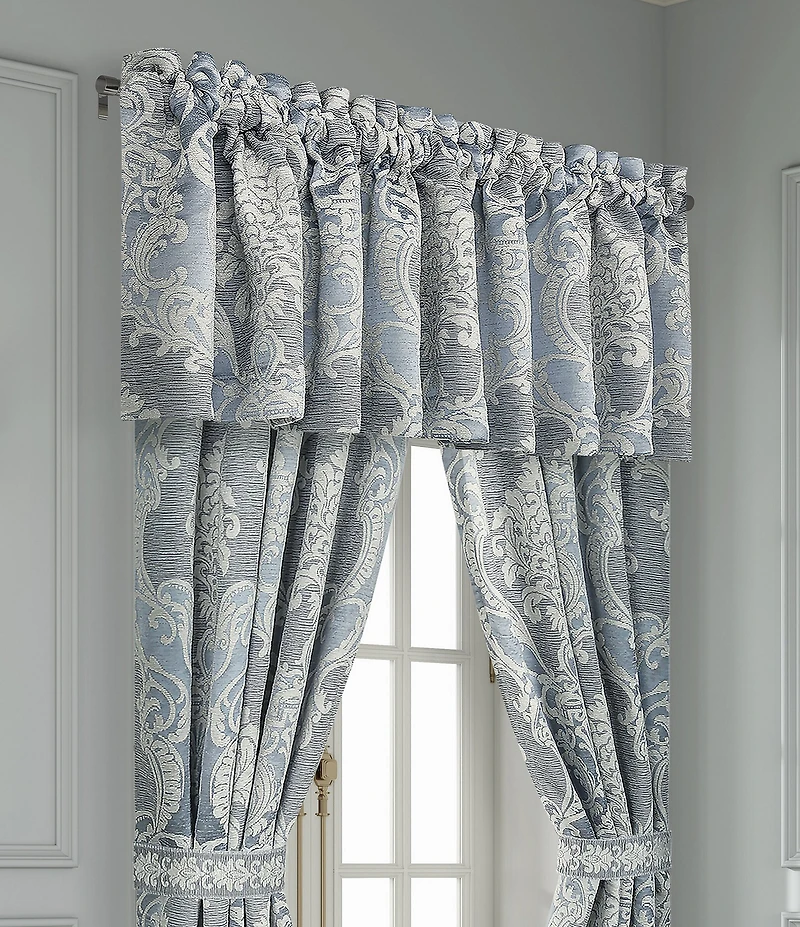 J. Queen New York Queensbury Grand-Scale Woven Jacquard Medallion Design Window Treatment