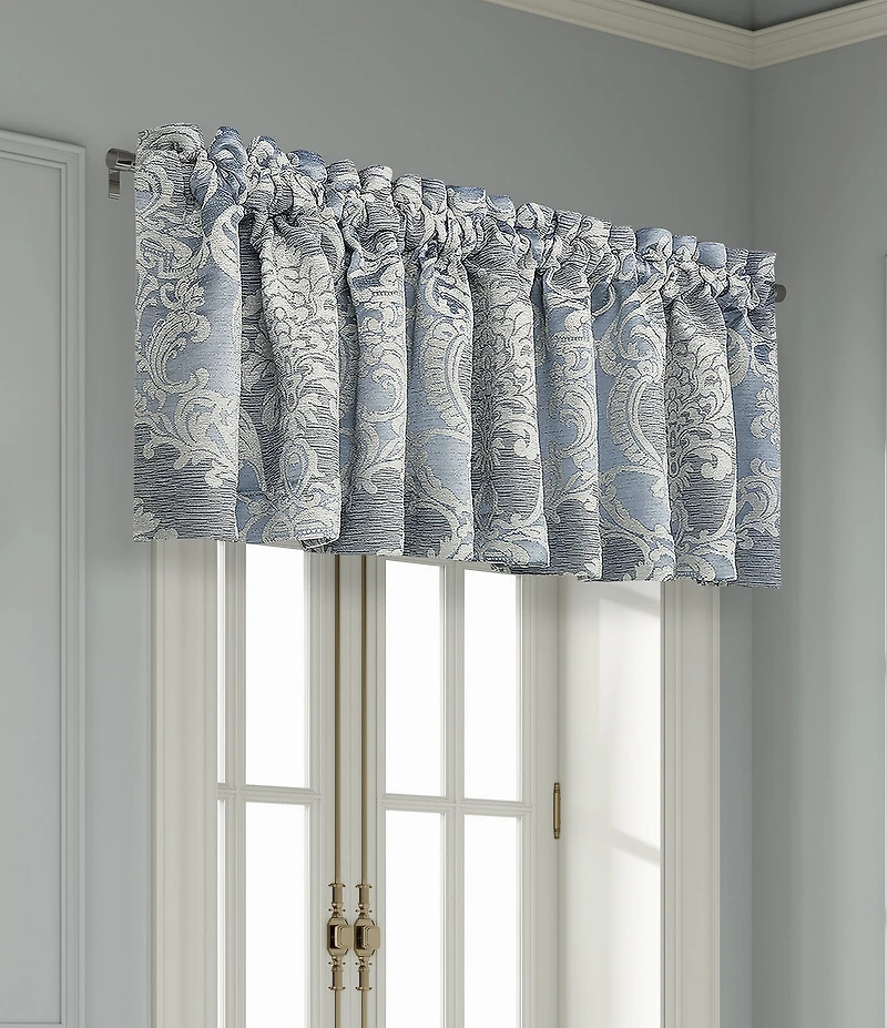 J. Queen New York Queensbury Grand-Scale Woven Jacquard Medallion Design Window Treatment