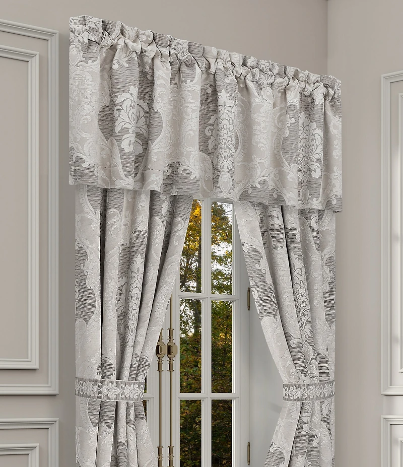 J. Queen New York Queensbury Grand-Scale Woven Jacquard Medallion Design Window Treatment