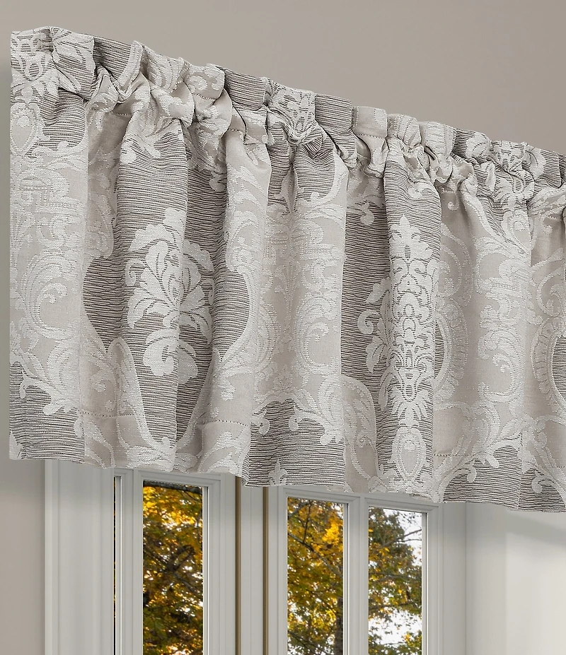 J. Queen New York Queensbury Grand-Scale Woven Jacquard Medallion Design Window Treatment