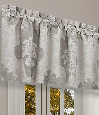 J. Queen New York Queensbury Grand-Scale Woven Jacquard Medallion Design Window Treatment