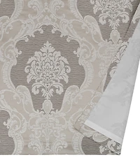 J. Queen New York Queensbury Grand-Scale Woven Jacquard Medallion Design Window Treatment