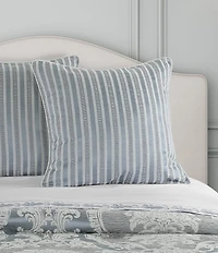 J. Queen New York Queensbury Woven Stripe Euro Sham