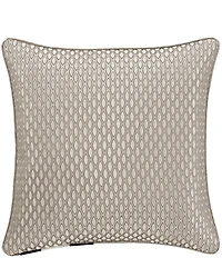 J. Queen New York Regina Grand-Scale Woven Damask Reversible Square Pillow
