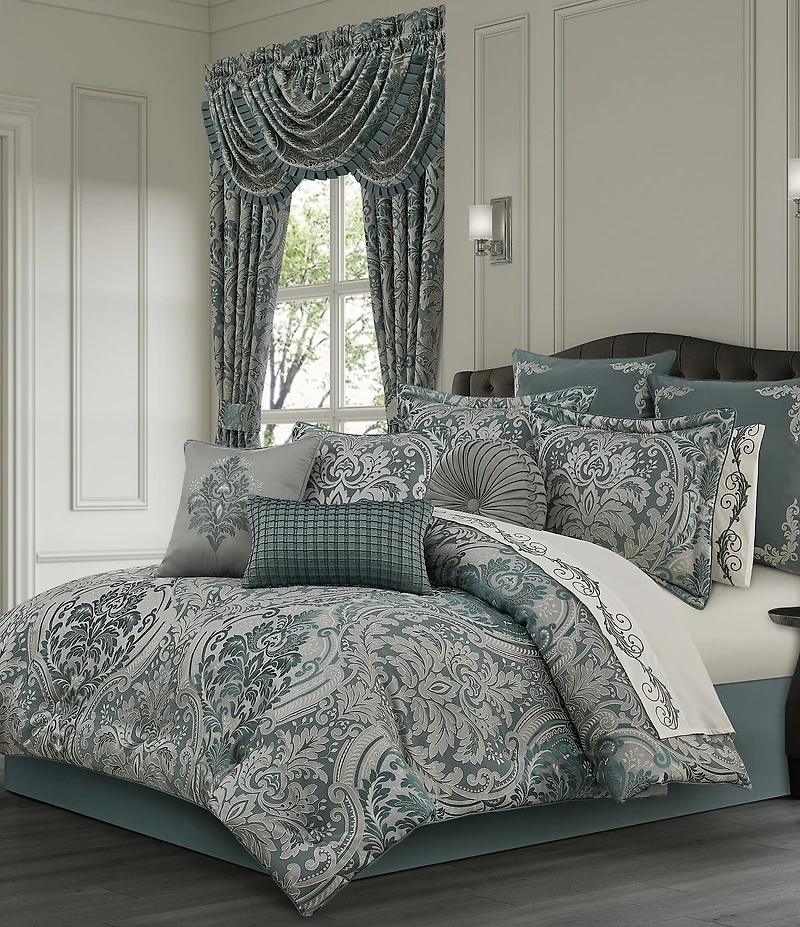 J. Queen New York Renata Jacquard Damask Comforter Set