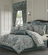 J. Queen New York Renata Jacquard Damask Comforter Set