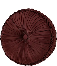 J. Queen New York Renzo Button-Tufted Braided Detail Round Pillow