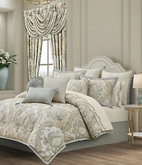J. Queen New York Rita Woven Herringbone Flanged Euro Sham