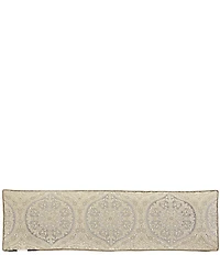 J. Queen New York Romero Woven Medallion Reversible Bolster Pillow
