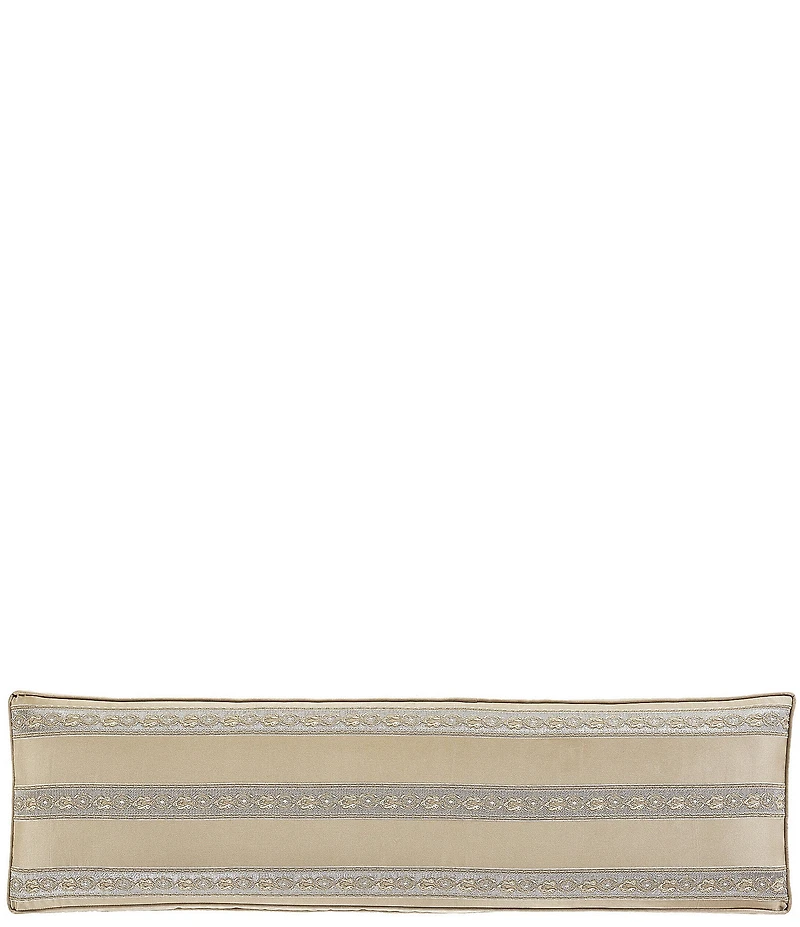 J. Queen New York Romero Woven Medallion Reversible Bolster Pillow