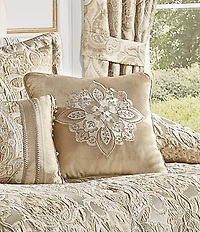 J. Queen New York Sandstone 18#double; Embellished Square Pillow