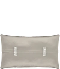 J. Queen New York Satinique Rhinestone Band Detailing Boudoir Pillow