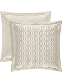 J. Queen New York Satinique Silky Quilted Euro Sham
