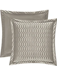 J. Queen New York Satinique Silky Quilted Euro Sham
