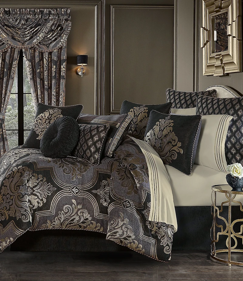 J. Queen New York Savoy Chenille Damask Comforter Set