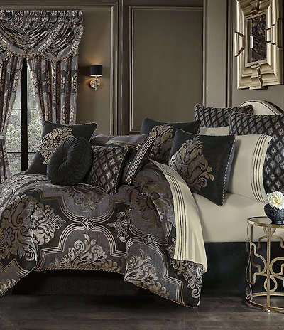 J. Queen New York Savoy Chenille Damask Comforter Set