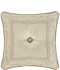 J. Queen New York Sezanne Tufted-Button Framed Reversible Square Pillow