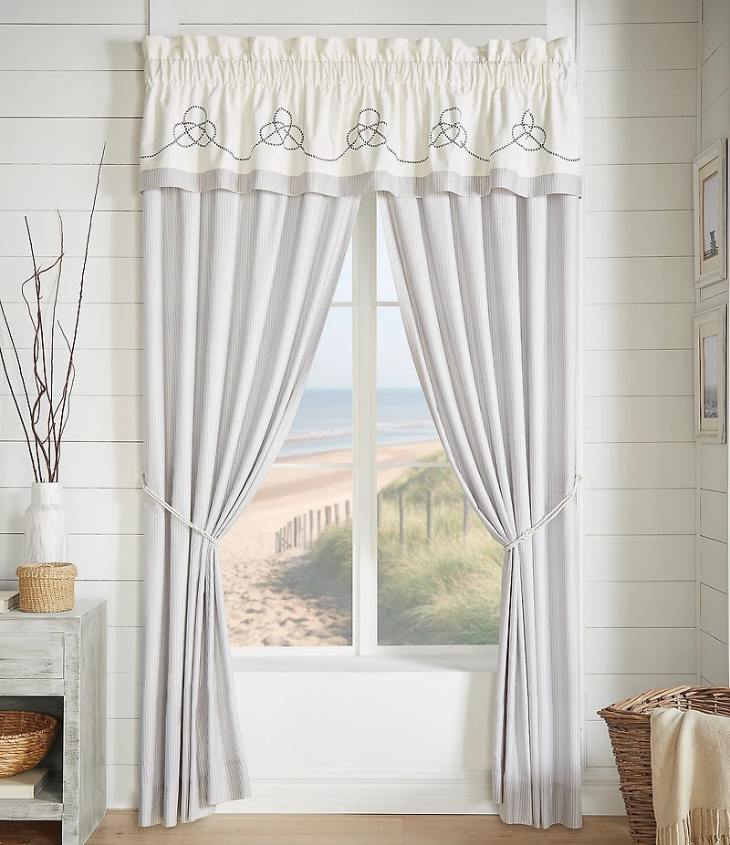 J. Queen New York Shore Striped Window Treatment