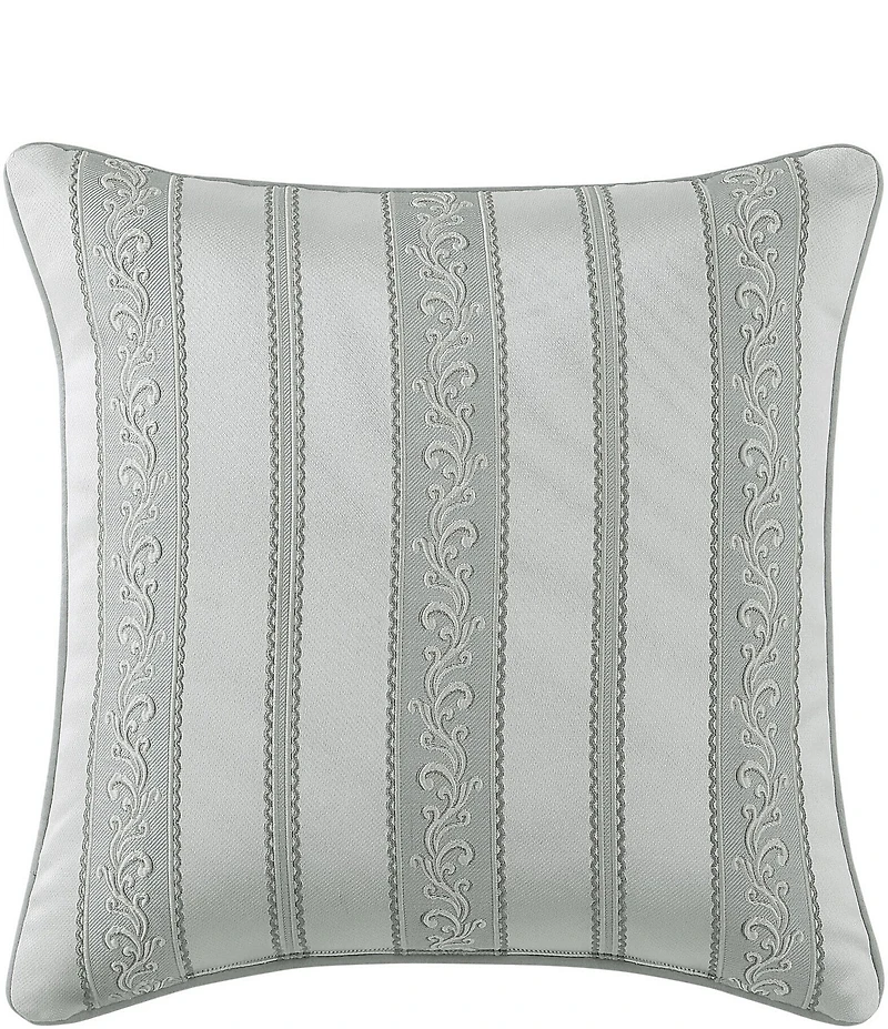 J. Queen New York Sondra Woven Damask Reversible Square Decorative Pillow