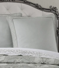 J. Queen New York Sondra Woven Framed Reversible Euro Sham