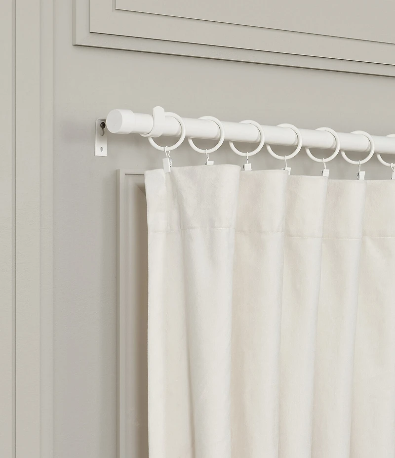 J. Queen New York Stanton Adjustable Iron Curtain Rod
