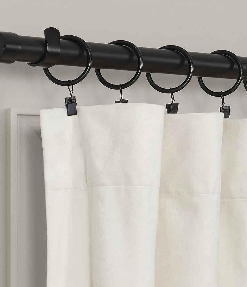 J. Queen New York Stanton Polished Iron Window Curtain Clip Rings