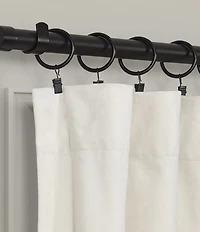 J. Queen New York Stanton Polished Iron Window Curtain Clip Rings