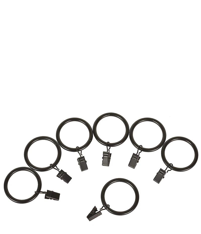 J. Queen New York Stanton Polished Iron Window Curtain Clip Rings