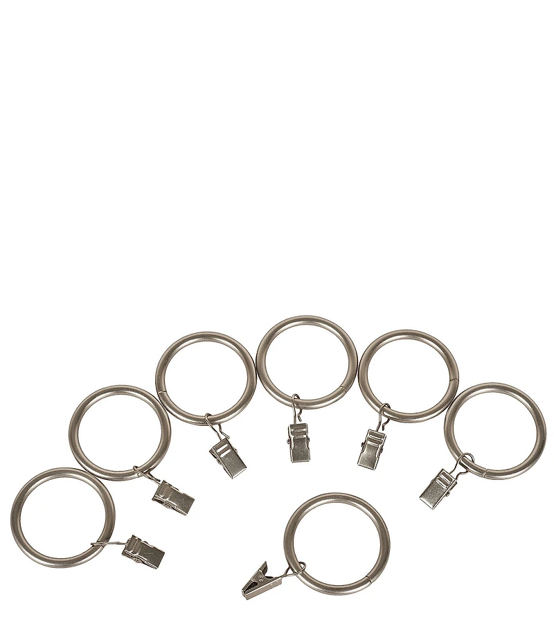 J. Queen New York Stanton Polished Iron Window Curtain Clip Rings