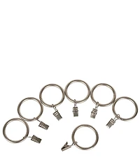 J. Queen New York Stanton Polished Iron Window Curtain Clip Rings