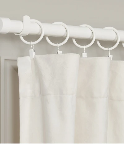 J. Queen New York Stanton Polished Iron Window Curtain Clip Rings