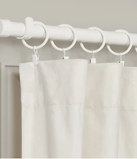 J. Queen New York Stanton Polished Iron Window Curtain Clip Rings