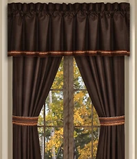 J. Queen New York Sundance Southwestern-Inspired Distressed Vegan Leather Window Treatment