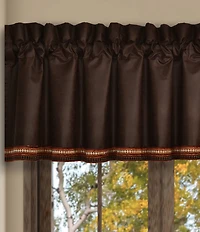 J. Queen New York Sundance Southwestern-Inspired Distressed Vegan Leather Window Treatment