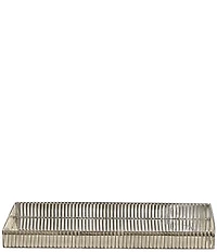 J. Queen New York Tanna Collection Stainless Steel Vanity Tray