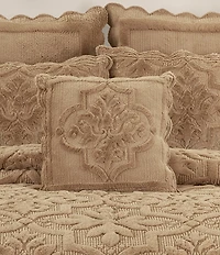 J. Queen New York Teigen Collection Medallion Print Quilted Reversible Square Pillow