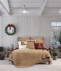 J. Queen New York Teigen Collection Medallion Print Quilted Reversible Square Pillow