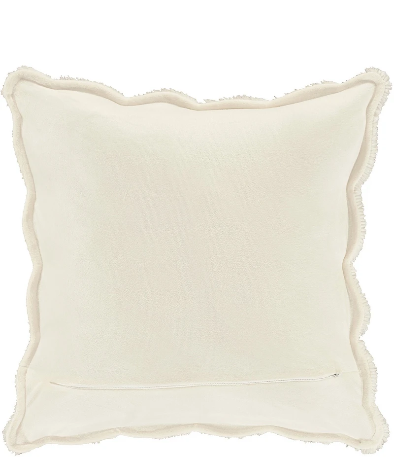 J. Queen New York Teigen Collection Medallion Print Quilted Reversible Square Pillow
