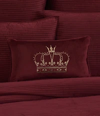 J. Queen New York Townsend Crown Embroidered Boudoir Pillow