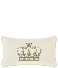 J. Queen New York Townsend Crown Embroidered Boudoir Pillow