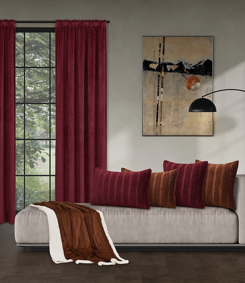 J. Queen New York Townsend Heavyweight Velvet Drapery Single Panel