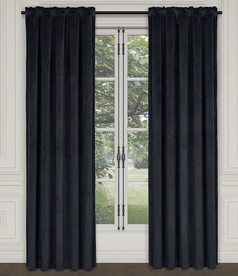 J. Queen New York Townsend Heavyweight Velvet Drapery Single Panel