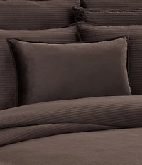 J. Queen New York Townsend Lumbar Plush Velvet Decorative Throw Pillow Cover
