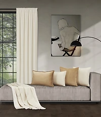 J. Queen New York Townsend Lumbar Plush Velvet Decorative Throw Pillow Cover