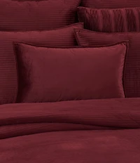 J. Queen New York Townsend Lumbar Plush Velvet Decorative Throw Pillow Cover