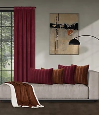 J. Queen New York Townsend Plush Velvet and Sherpa Fabric Reversible Throw