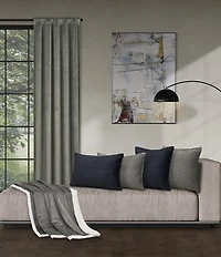 J. Queen New York Townsend Plush Velvet and Sherpa Fabric Reversible Throw