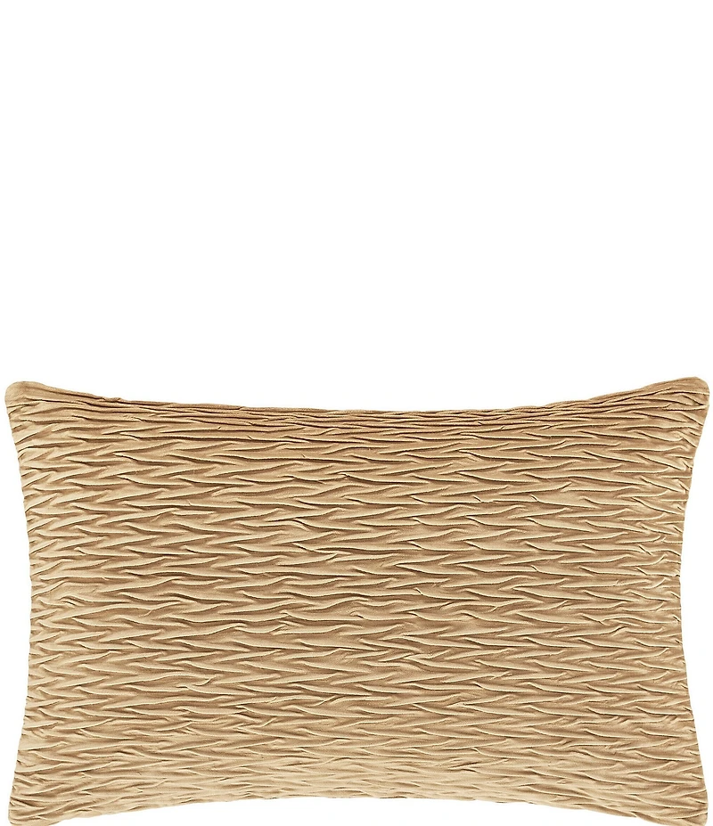 J. Queen New York Townsend Ripple Pleated Lumbar Pillow Cover